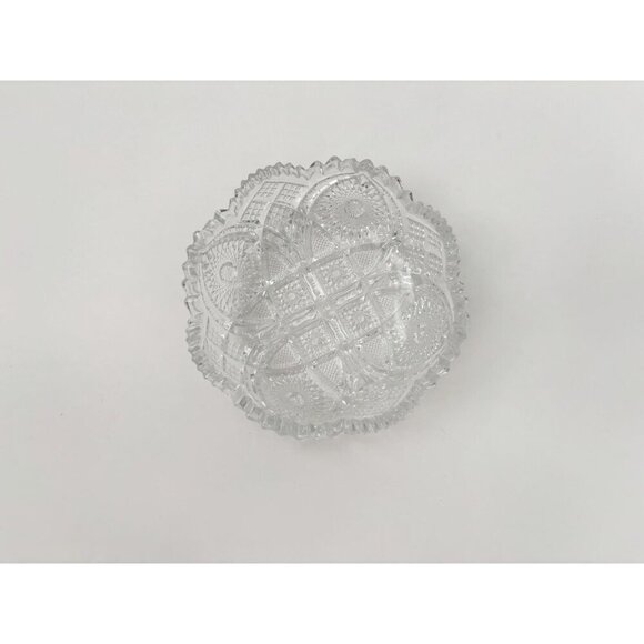 Early American Pressed Glass (EAPG) Vintage Sawtooth Edge Catchall Classic Bowl - Picture 8 of 10